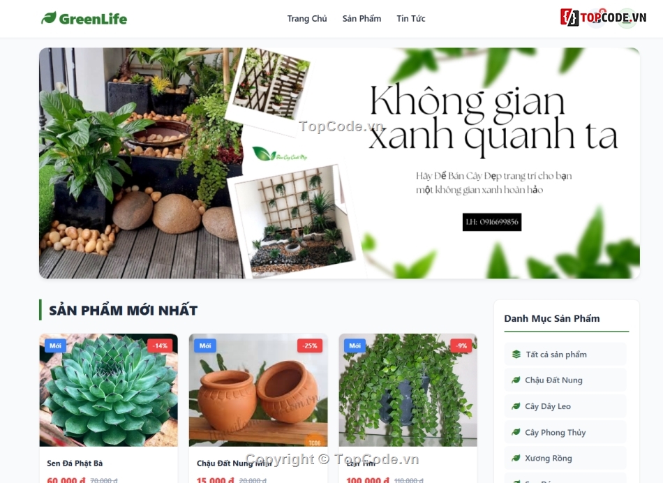 Website Mua Bán Cây Cảnh,Website Hệ Thống Bán Hàng,Hệ Thống Affiliate